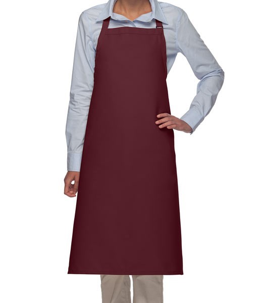 Full Length Bib Aprons in Maroon